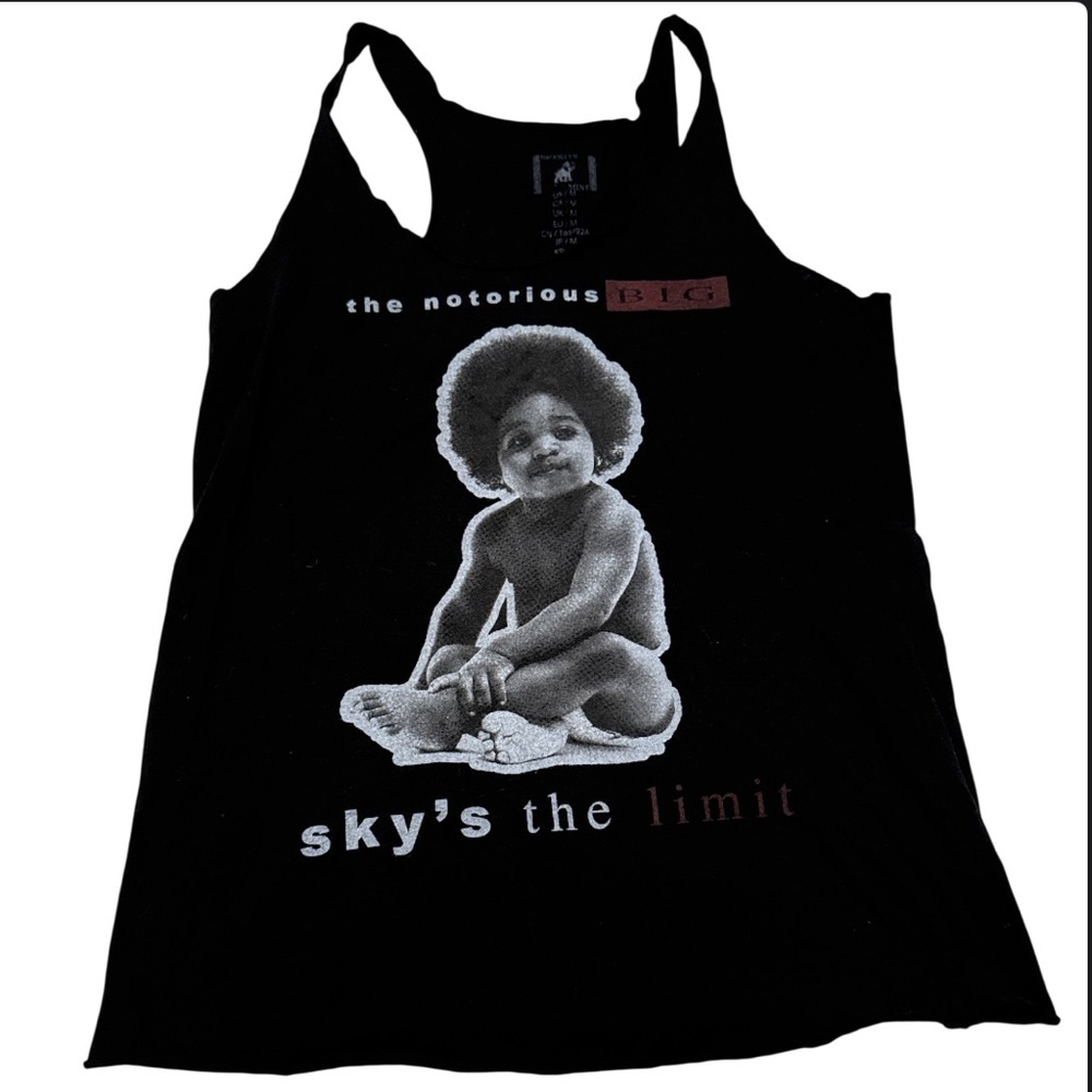 Brooklyn Mint Black Notorious BIG Racerback Tank Top Size Medium
